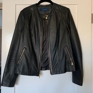Cole Haan Lambskin Leather Jacket